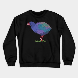 Hand Drawn New Zealand Takahe Bird Crewneck Sweatshirt